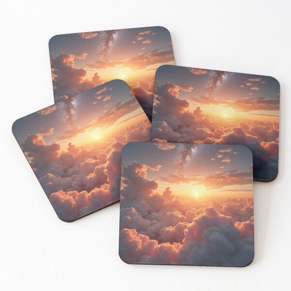 Item preview, Images of an abundance of clouds at sunset designed and sold by Rompecabezas.