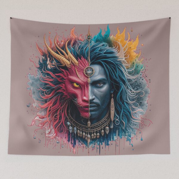 Item preview, Historical Fantasy Dragon and Old King Face designed and sold by RAZ1995.