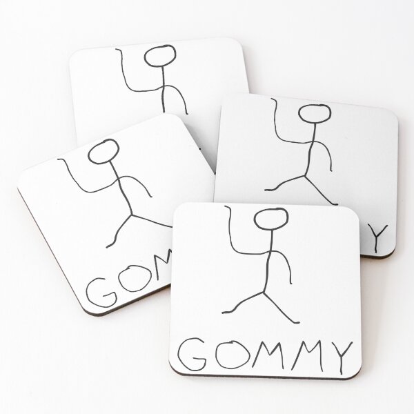 Item preview, gommy (black on white) designed and sold by SushiLiz.