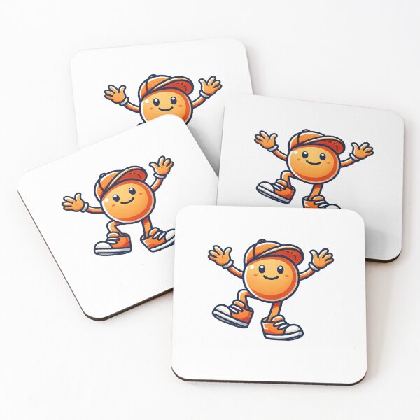 Item preview, Cute Orange Character with Sneakers and Cap designed and sold by Little Care Studio.