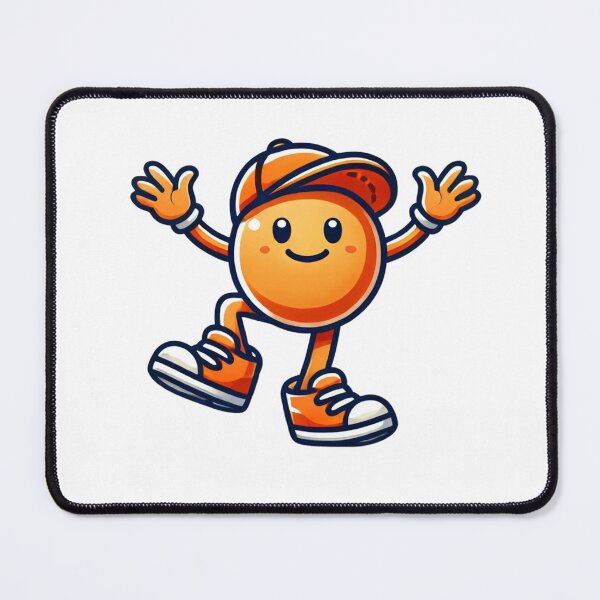 Item preview, Cute Orange Character with Sneakers and Cap designed and sold by Little Care Studio.
