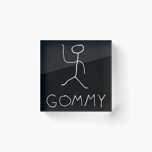 Item preview, gommy (white on black) designed and sold by SushiLiz.