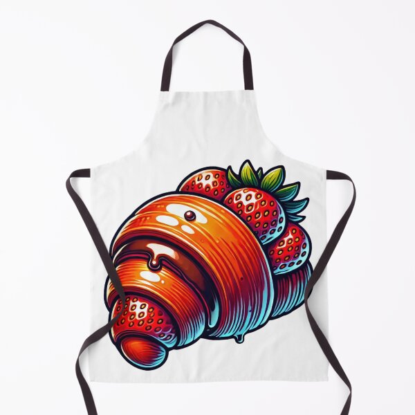 Item preview, Strawberry Croissant with Sweet Drizzle designed and sold by Little Care Studio.