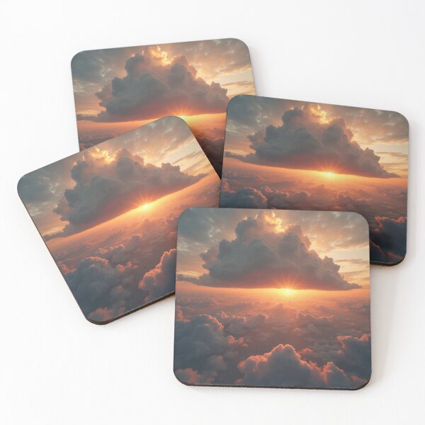 Item preview, Cloud burst at sunset designed and sold by Rompecabezas.