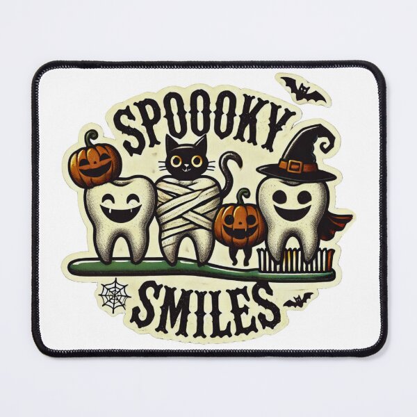 Item preview, Halloween Dental Black Cat Pumpkin Tooth Dentist designed and sold by JediKittenWars.