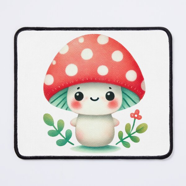 Item preview, Cute Mushroom with Red Polka Dot Cap designed and sold by Little Care Studio.
