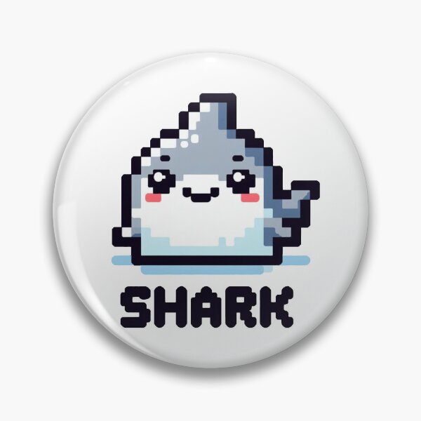 Item preview, Happy Pixel Shark designed and sold by Shadowshop07.