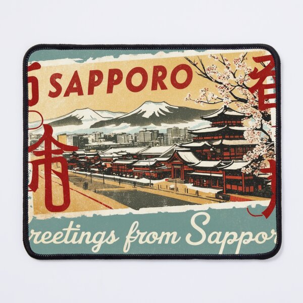Item preview, Greetings from Sapporo Japan Postcard Vintage Retro Travel Vintage designed and sold by TravelPostcardGems.