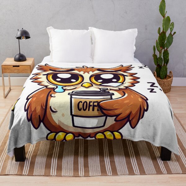 Item preview, Sleepy Owl - Funny Coffee Lover designed and sold by AvianAdventures.