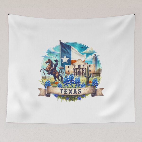 Item preview, "Vintage Texas Adventure – Cowboy & Cactus Retro Art for T-Shirts, Mugs & Stickers" designed and sold by artedigital99.