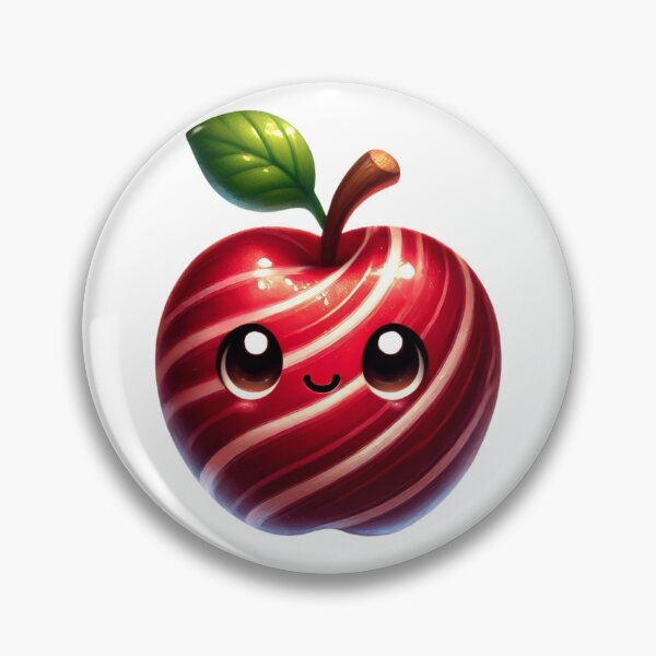 Item preview, Cute Swirly Apple with Happy Face designed and sold by Little Care Studio.