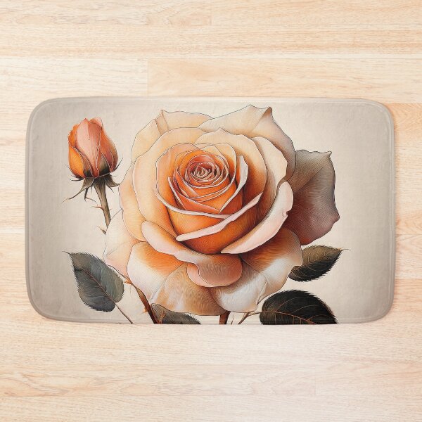 Item preview,  A highly detailed, botanical drawing Design of a rose with delicate shading and soft lighting, evoke designed and sold by HEMRO.