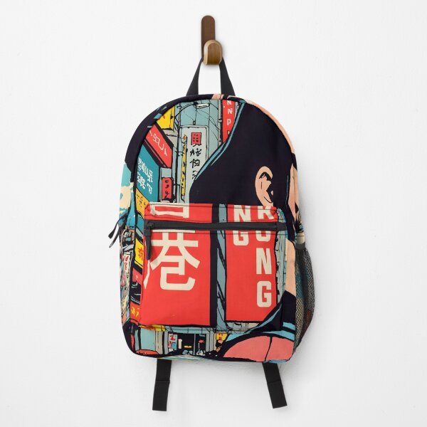 Item preview, Cute Retro Anime Girl Hong Kong China 80s Vintage Travel designed and sold by Retro-Anime9.