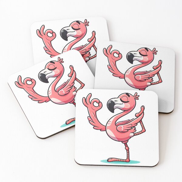 Item preview, Yoga Flamingo - Funny Meditative Bird designed and sold by AvianAdventures.