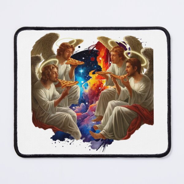 Item preview, Heavenly Archangels Eating Pizza designed and sold by DivineHaven.