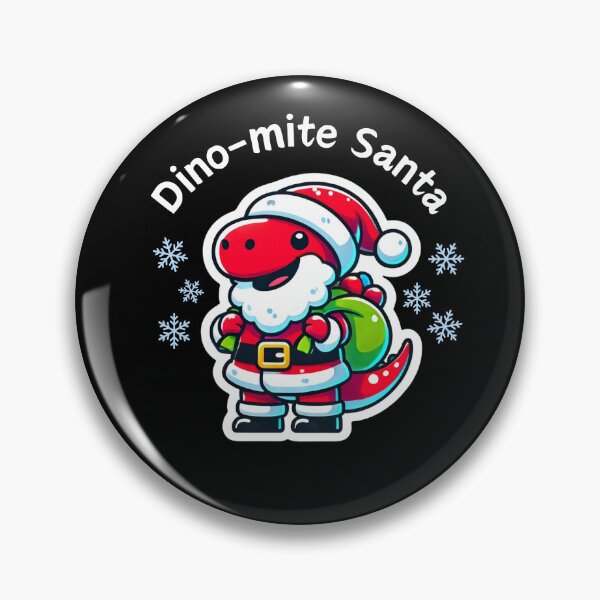 Item preview, Dino-Mite Dinosaur Santa designed and sold by LewpyG.