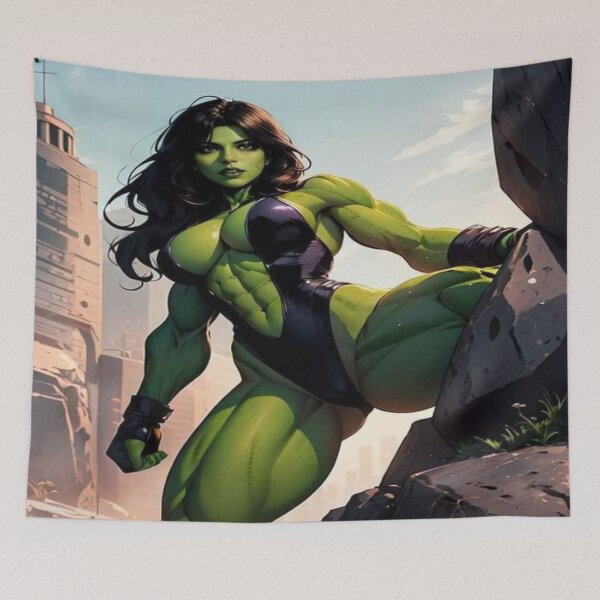 Item preview, Green Heroine - Strength and Justice designed and sold by MosaicMagic.