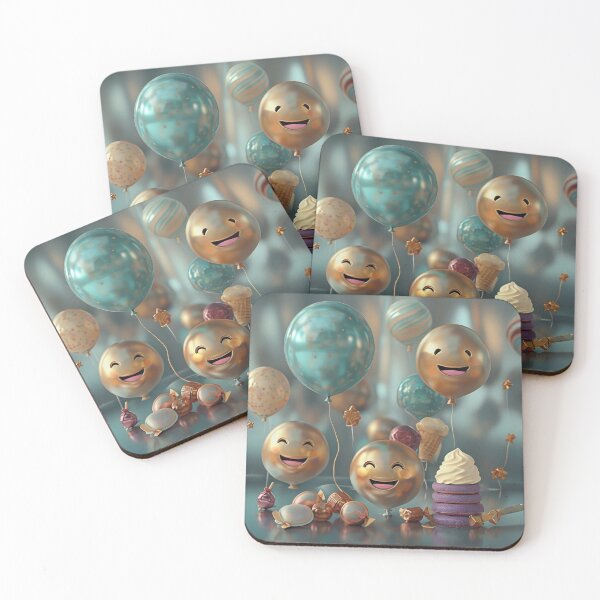 Item preview, Joyful Celebration with Smiling Balloons designed and sold by joejiing.
