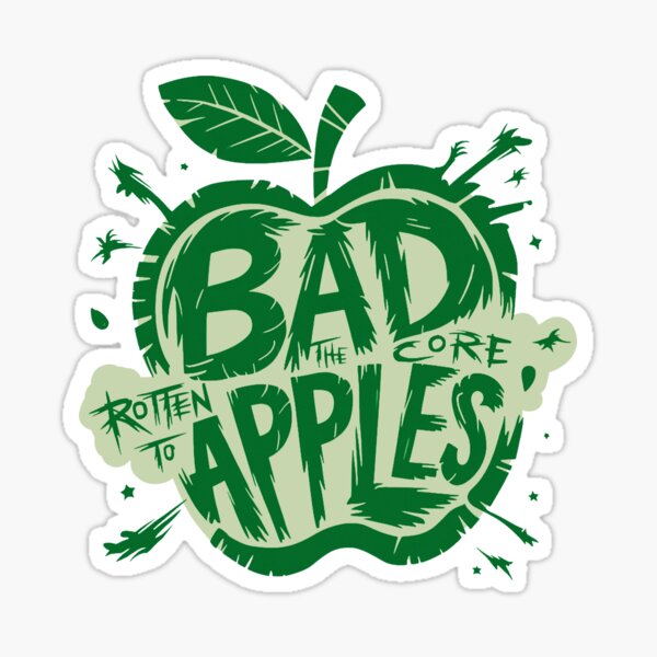Bad Apples (Rotten To The Core) Band Logo (Green) Sticker