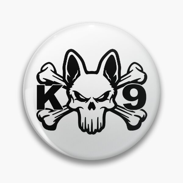 Item preview, K9 Police Dog; Skull; designed and sold by StickerApe.