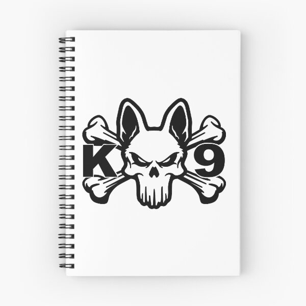 Item preview, K9 Police Dog; Skull; designed and sold by StickerApe.