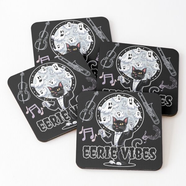 Item preview, Halloween Orchestra Black Cat Sheet Ghost Music Choir designed and sold by JediKittenWars.