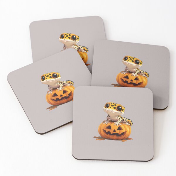 Item preview, Adorable leopard gecko on a pumpkin designed and sold by Heather's Creative Apparel.
