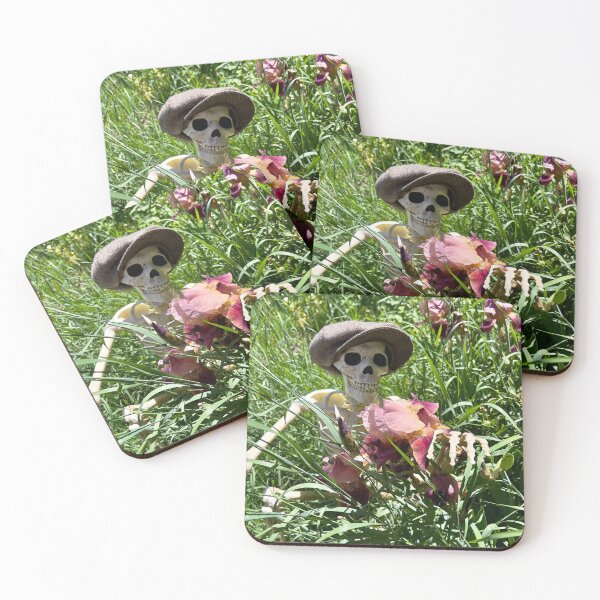 Item preview, Joe the skeleton Admiring Irises  designed and sold by Betsy Phillips.
