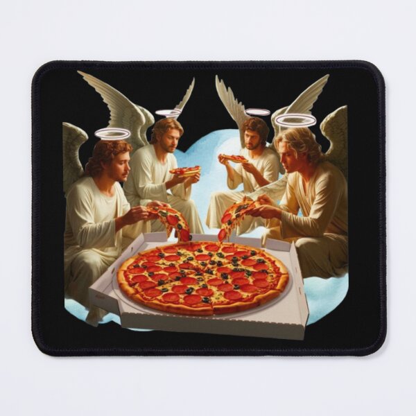 Item preview, Heavenly Archangels Eating Pizza designed and sold by DivineHaven.