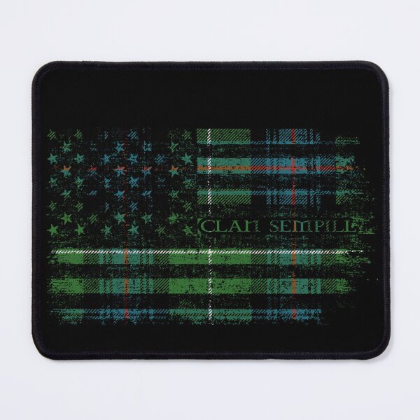Item preview, Clan Sempill Scottish tartan US flag kilt Scotland 2 designed and sold by Clan1093.