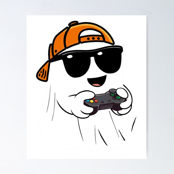 Item preview, Ghost Gamer Scary For Gamer, Halloween Costume Gift For Boys, For Men designed and sold by SchuMemta.