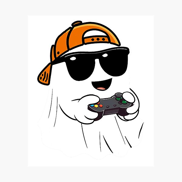 Item preview, Ghost Gamer Scary For Gamer, Halloween Costume Gift For Boys, For Men designed and sold by SchuMemta.
