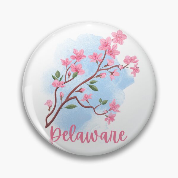 Item preview, Delaware State Flower Peach Blossom Classic T-shirt Sticker designed and sold by ThinkNature!.