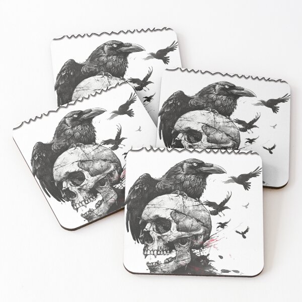 Item preview, El cuervo y la muerte designed and sold by Infernaliam.
