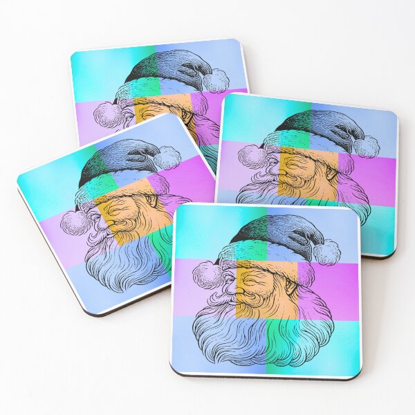 Item preview, Winking Santa Claus – Pop Art Christmas Silhouette Design designed and sold by Fredster1966.