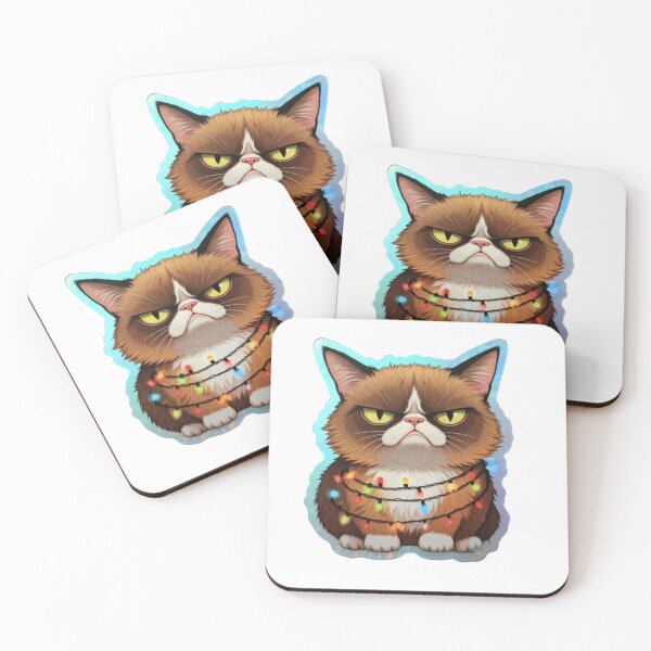 Item preview, Grumpy Cat Christmas Lights designed and sold by StickersRyous.