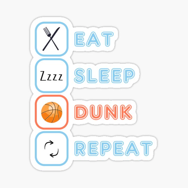 Item preview, Eat. Sleep. Dunk. Repeat. Basketball designed and sold by GiftGuideShop.