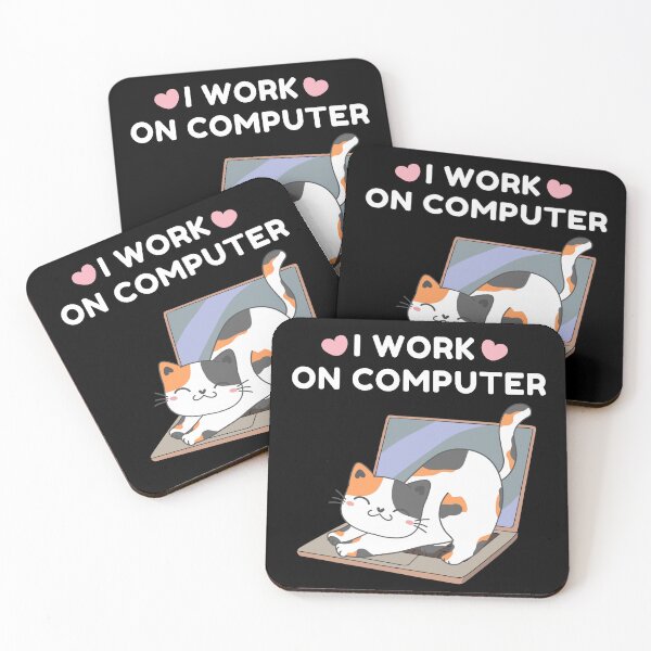 Item preview, Funny Cats and Computers Halloween Kitty  designed and sold by Pixie-agenca.