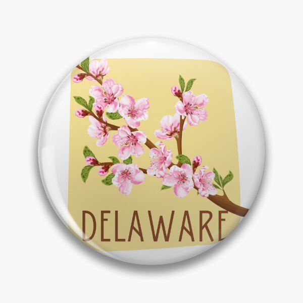 Item preview, Delaware State Flower Peach Blossom Classic T-shirt Sticker designed and sold by ThinkNature!.