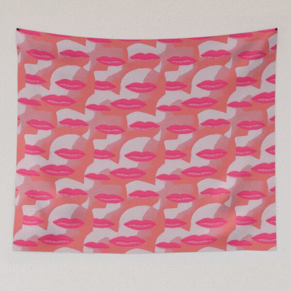 Item preview, Retro lips pattern designed and sold by Temuri Studio.
