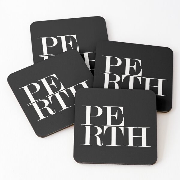 Item preview, Perth Australia Typography Minimalist City Travel Art designed and sold by kakarikihill.