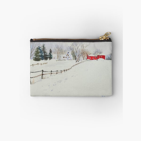 Item preview, Winter Fairy tale country  Watercolor Painting Art Print designed and sold by Jennywatercolor.