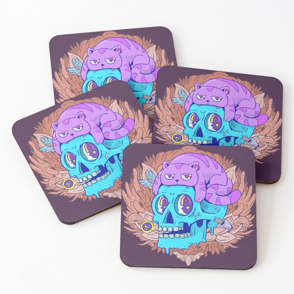 Item preview, Cat over Skull designed and sold by The  Qash.