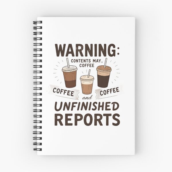 Item preview, Warning: Contents may contain coffee and unfinished reports designed and sold by imprezzio.