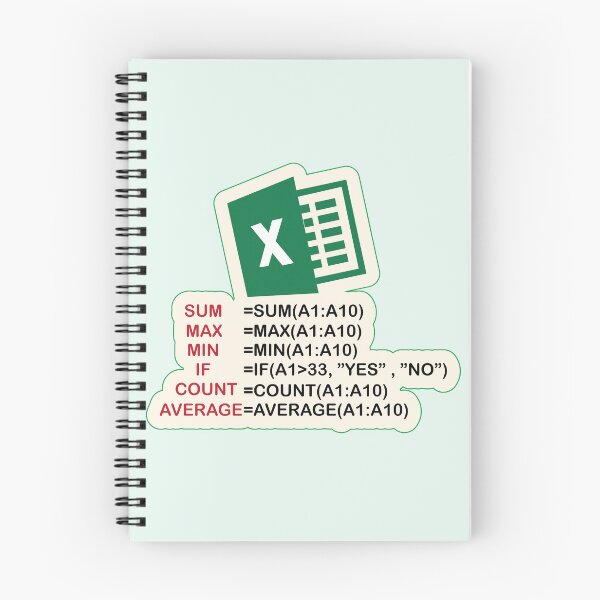 Item preview, Ms Excel formulas Art for Students and office worker who work in excel & spreadsheet designed and sold by Science Engineering Gifts.