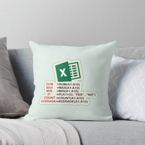 Item preview, Ms Excel formulas Art for Students and office worker who work in excel & spreadsheet designed and sold by Science Engineering Gifts.