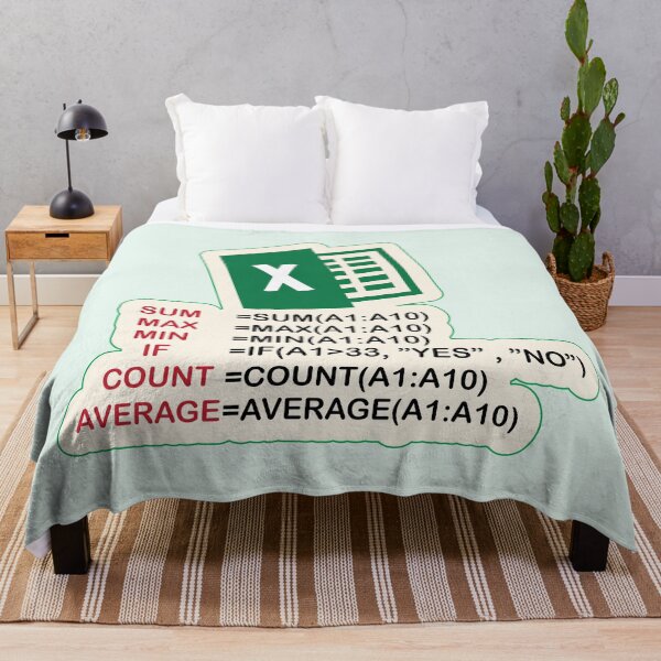 Item preview, Ms Excel formulas Art for Students and office worker who work in excel & spreadsheet designed and sold by Science Engineering Gifts.