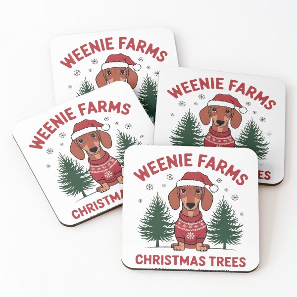 Item preview, Weenie Farms Dachshund Christmas Tree  designed and sold by BeansHotTees.
