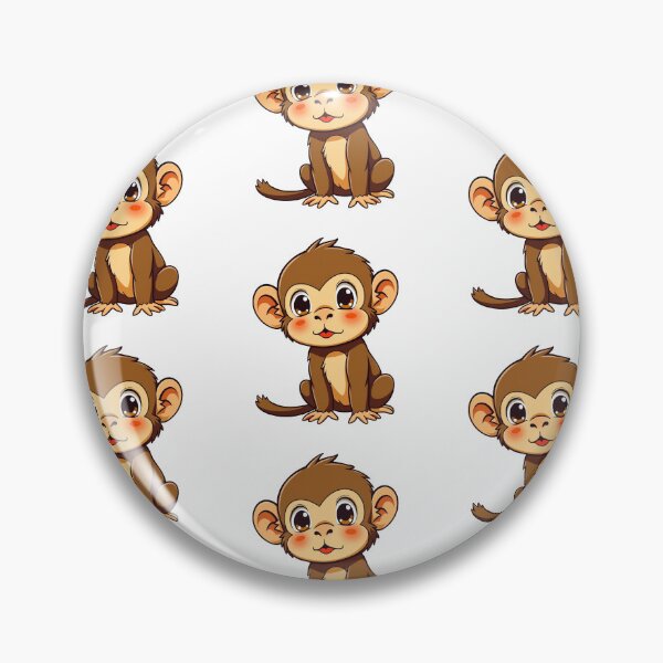 Item preview, Cute Anime Brown Monkey designed and sold by ThreeftlyPicks.