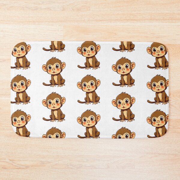 Item preview, Cute Anime Brown Monkey designed and sold by ThreeftlyPicks.